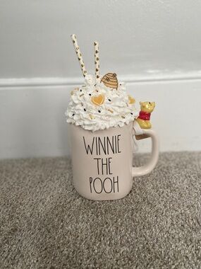Rae Dunn Winnie the Pooh Mug with Faux Whipped Cream Tabletop decor